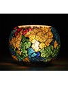 Handcrafted Mosaic Glass Tea Light Holder (3*3 Inches)